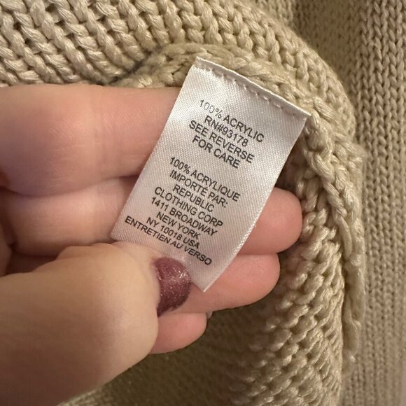 Industry Collared Polo Style Knit Pullover Womens Sz M Beachy Minimalist Sweater - Picture 5 of 7